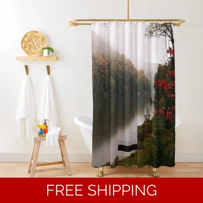 Le Studio Shower Curtain Lake Perry Fall 2019 Le Studio Shower Curtain Lake Perry Fall 2019
